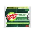 Scouring Pads & Sticks | Scotch-Brite 426 4.5 in. x 2.7 in. 0.6 in. Thick Heavy-Duty Scrub Sponge - Yellow/Green (6/Pack) image number 0