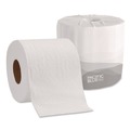 Floor Dusters & Accessories | Georgia Pacific Professional 19885 2-Ply Septic Safe Pacific Blue Basic Embossed Bathroom Tissue - White (80 Rolls/Carton) image number 3