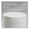 Perforated Roll & Hand Towels | Scott 04007 Essential Coreless SRB Septic Safe 2-Ply Bathroom Tissue - White (36/Carton) image number 4