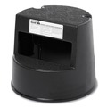 Step Stools & Ladders | Rubbermaid Commercial FG252300BLA 13-1/2 in. 350 lbs. Capacity Rolling Step Stool with Retractable Casters - Black image number 1