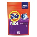 Laundry Detergents | Tide 80760777 HE Compatible Laundry Detergent Pods - Spring Meadow (31/Pack, 4 Packs/Carton) image number 1