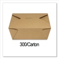 Food Containers & Lids | GEN KS10124 Reclosable 48 oz. Paper Take-Out Box - Kraft (300/Carton) image number 3