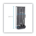 Cutlery Dispensers | Dixie SSKD120 SmartStock 10 in. x 8.75 in. x 24.75 in. Utensil Knife Dispenser - Translucent Gray (120/Carton) image number 2