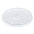 Cup Lids | Dart 32SL1 Plastic Lids for Foam Cups and Containers Fits 32 oz./44 oz./60 oz. Hot Cups - Translucent (1000/Carton) image number 0