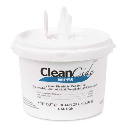 Cleaning Cloths & Wipes | Wexford Labs 3130B400DEA 1-Ply 8 x 5.5 CleanCide Disinfecting Wipes - Fresh Scent/White image number 0