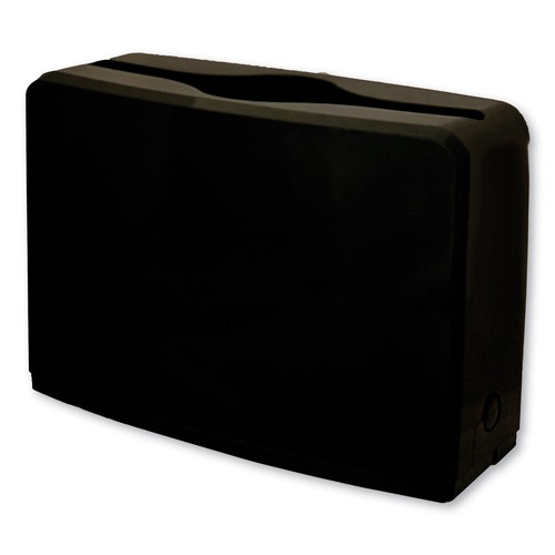 Towel Dispensers | GEN AH52010ESD 10.63 in. x 7.28 in. x 4.53 in. Countertop Folded Towel Dispenser - Black (1/Carton) image number 0