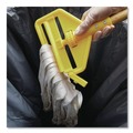 Mop Handles | Rubbermaid Commercial FGH115000000 54 in. Invader Wood Side-Gate Wet-Mop Handle - Natural/Yellow image number 2