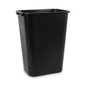 Indoor Waste Receptacles | Boardwalk 3485203 41 qt. Soft-Sided Plastic Wastebasket - Black image number 1