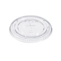 Cup Lids | Dart 662TS Straw-Slot Lids for 9 - 20 oz. Cold Cups - Clear (100/Pack) image number 0