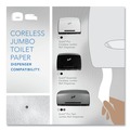 Toilet Tissues | Scott 07005 Essential 3.75 in. x 2300 ft. Septic Safe Coreless JRT - White (12 Rolls/Carton) image number 8