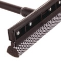 Squeegees | Unger UNGAUSQ0 8 in. Rubber Blade 8 in. Mesh Scrubber 21 in. Plastic Handle with Grip Auto Squeegee - Black image number 3