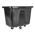 Carts & Trucks | Rubbermaid Commercial FG460800BLA 300 lbs. Capacity 59 Gallon Plastic Cube Truck - Black image number 2