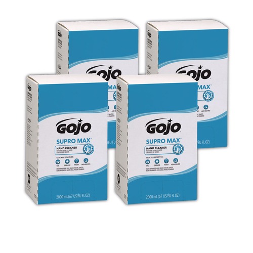 Soap Refills | GOJO Industries 7272-04 SUPRO MAX Unscented 2000 mL Hand Cleaner Refill for PRO TDX Dispenser (4/Carton) image number 0
