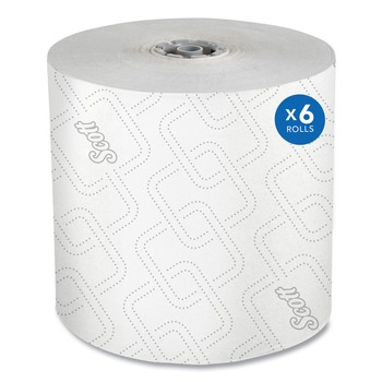 PRODUCTS | Scott 25703 1-Ply 1150 ft. Pro Hard Roll Paper Towels with Elevated Scott Design for Scott Pro Dispenser - Gray Core Only (6/Carton)