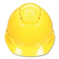 Head & Face Protection | 3M H-702SFV-UV SecureFit H-Series 4-Point Pressure Diffusion Ratchet Suspension H-700 Vented Cap with UV Indicator Hard Hats - Yellow image number 0