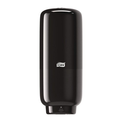 Soap Dispensers | Tork 571608 4.4 x 4.5 x 11.5 Skincare Dispenser with Intuition Sensor - Black image number 0