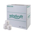 Perforated Roll & Hand Towels | Windsoft WIN2240B 2-Ply Septic Safe Individually Wrapped Rolls Bath Tissue - White (96 Rolls/Carton) image number 3