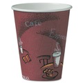Cups | SOLO OF8BI-0041 8 oz. Paper Bistro Design Hot Drink Cups - Maroon (500/Carton) image number 0