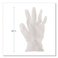 Janitorial Disposable & Single Use Gloves | Boardwalk BWK361XLBX 3.6 mil 9.5 in. Long Powder-Free Exam Vinyl Gloves - Extra Large, Clear (100/Box) image number 3