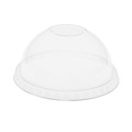 Cup Lids | Pactiv Corp. YPDL24CNH EarthChoice Strawless RPET Lid Dome Lid fits 12 oz. to 24 oz. B Cups - Clear (900/Carton) image number 2