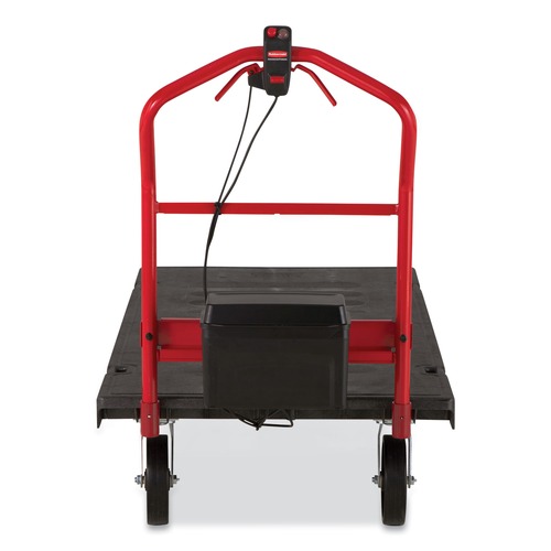 Carts & Trucks | Rubbermaid Commercial 2173661 0.5 mph to 3 mph DC Motor 60 V Lithium-Ion Battery Motorized Kit for 30 in. x 60 in. Platform Trucks - Large Black/Red image number 0