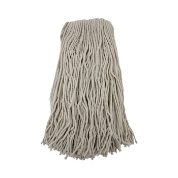 Boardwalk BWK2032CEA #32 Cut-End Cotton Wet Mop Head - White