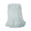 Mop Heads | Boardwalk BWK2016R #16 Cut-End Rayon Fiber Value Standard Mop Head - White (12/Carton) image number 1