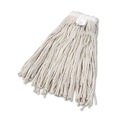 Mop Heads | Boardwalk BWK2024CEA #24 Cut-End Cotton Wet Mop Head - White image number 0