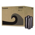 Repro Trash Bags | Boardwalk X7658SKKK01 Reprocessed Resin Can Liners, 60 gal, 1.2 mil, 38 x 58, Black, 50 Rolls/Carton image number 0