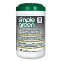 Cleaning Cloths & Wipes | Simple Green 3810000613351 10 in. x 11 3/4 in. 1-Ply Safety Towels - Unscented (75/Canister) image number 0