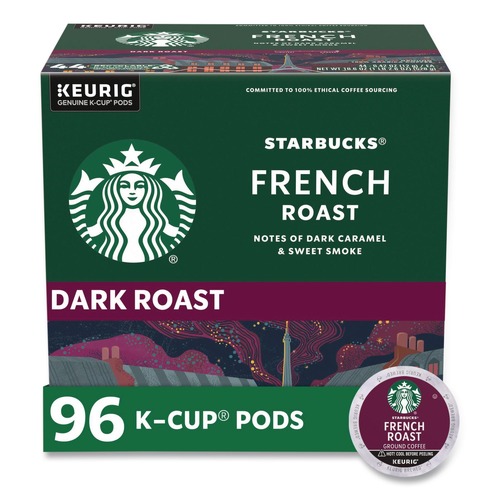 Coffee - Caffeinated | Starbucks 12434813 K-Cups - French Roast (96/Carton) image number 0