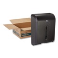 Towel Dispensers | Georgia Pacific Professional 56650A 12.3 in. x 6 in. x 15.5 in. Dispenser for Combi-fold C-Fold/Multifold/BigFold Towels - Black image number 0