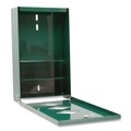 Outdoor Waste Receptacles | Tatco 28000 Dog Waste Station 12 gal Open Top Green/White image number 1