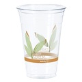 Cups | Dart RTP20BARE Bare Eco-Forward 20 oz. Plastic RPET Cold Cups - Leaf Design (600/Carton) image number 2
