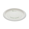 Plates | Pactiv Corp. PSP09EC EarthChoice Pressware 9 in. dia Compostable Dinnerware, Plate - White (450/Carton) image number 0