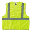 Clothing Protection | Ergodyne 21079 GloWear 8215BA Type R Class 2 Econo Breakaway Mesh Safety Vest - 4X-Large to 5X-Large Lime image number 2