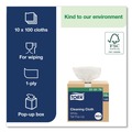 Cleaning Cloths & Wipes | Tork 510176 8.46 in. x 16.13 in. Cleaning Cloth - White (1000/Carton) image number 7