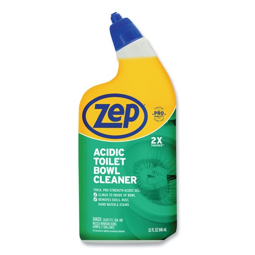 Toilet Bowl Cleaners | Zep Commercial ZUATBC32 32 oz. Bottle Acidic Toilet Bowl Cleaner - Mint image number 0
