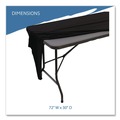 Table Covers & Skirts | Iceberg 16541 iGear 30 in. x 72 in. Polyester/Spandex Fabric Table Cover - Black image number 8