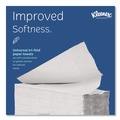 Perforated Roll & Hand Towels | Kleenex 13254 9.4 x 12.4 in. Premiere Folded Towels - White (120/Pack, 25 Packs/Carton) image number 3