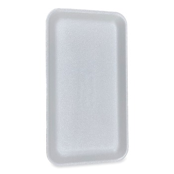 GEN 1525WH 14.5 in. x 8 in. x 0.75 in. #1525 Meat Trays - White (250/Carton)