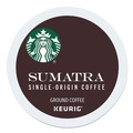 Coffee - Caffeinated | Starbucks 12565254 0.4 oz Coffee K-Cups - Sumatra (96/Carton) image number 0