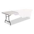 Table Covers & Skirts | Iceberg 16533 iGear 30 in. x 96 in. Polyester Fabric Table Cover - White image number 2