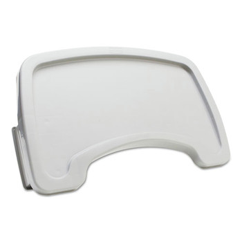 CHAIR ACCESSORIES | Rubbermaid Commercial FG781588PLAT Plastic Sturdy Chair Microban Youth Seat Tray - Platinum