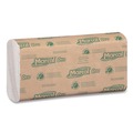 Perforated Roll & Hand Towels | Marcal PRO P100N 12.88 in. x 10.13 in. 1-Ply Folded Paper Towels - Natural (150/Pack, 16 Packs/Carton) image number 1