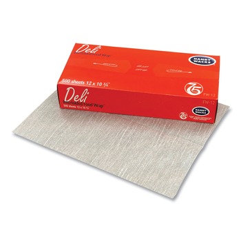 Handy Wacks FW12 10.75 in. x 12 in. Interfolded Food Wrap Deli Sheets (12/Carton)