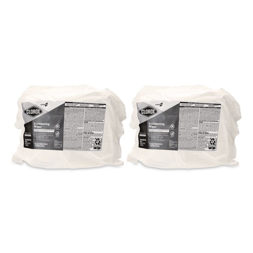 Cleaning Cloths & Wipes | Clorox 31428 1 Ply 7 in. x 8 in. Fresh Scent Disinfecting Wipes - White (2/Carton) image number 0
