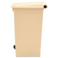 Indoor Waste Receptacles | Rubbermaid Commercial FG614400BEIG 12 Gallon Indoor Utility Step-On Plastic Waste Container - Beige image number 1