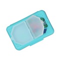 Pencil Pouches & Boxes | C-Line 48500 8.25 in. x 5.43 in. x 2.43 in. 3 Compartments Storage Box - Assorted Colors (12/Carton) image number 3