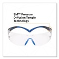 Eye Protection | 3M SF401SGAF-BLU SecureFit 400 Series Plastic Frame Polycarbonate Lens Protective Eyewear - Black/Blue Frame/Clear Lens image number 1